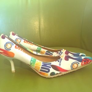 Brand New Colorful Retro Street Heels